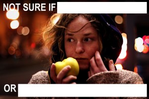 Based on the Futurama Fry meme.